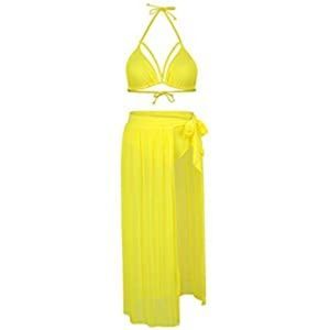 Women's Halter Neck Cut Out 3 Pieces Maxi Skirt